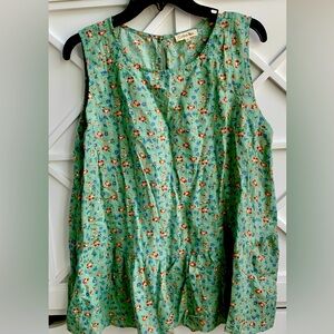 Cotton Bleu sleeveless blouse